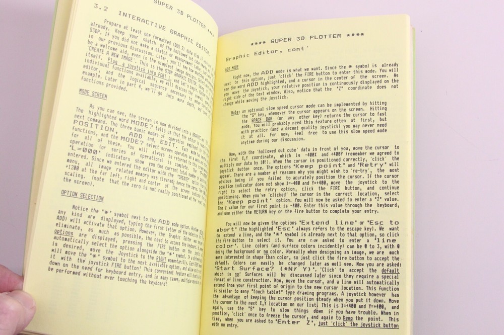 Atari Elfin Magic Super 3D Plotter II Program Randolph Constan 1985