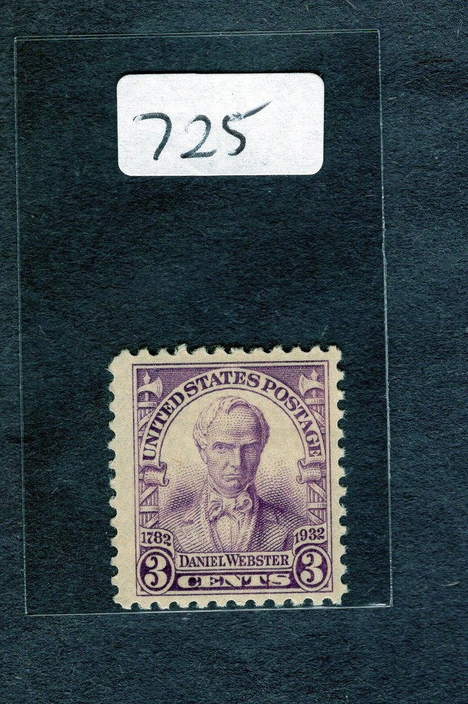 1932 Stamp #725 Daniel Webster M/VSHM