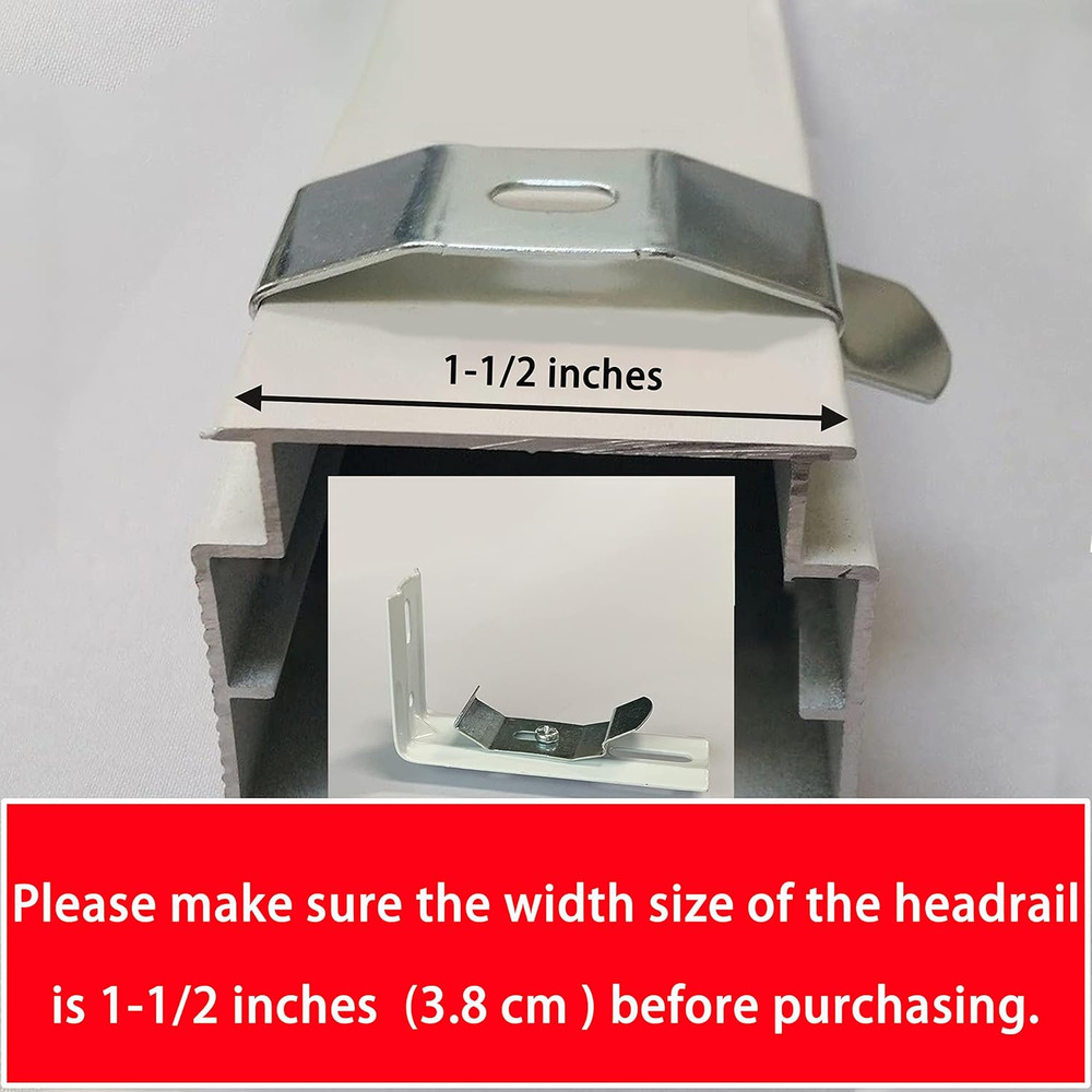 6 Pcs Vertical Blind L Bracket Vertical Blind Bracket Clips 3 Inch Length for Ve