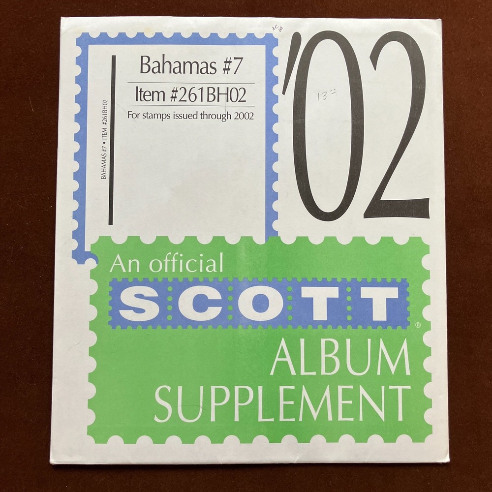 BAHAMAS 2002 SUPPLEMENT # 7 SCOTT SPECIALTY STAMP ALBUM PAGES 261BH02