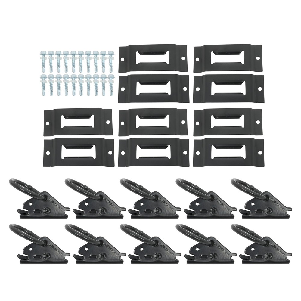 Labwork 10pack E Track Tie Down Slots with 20 Pack Screws 10 Pack O-Rings