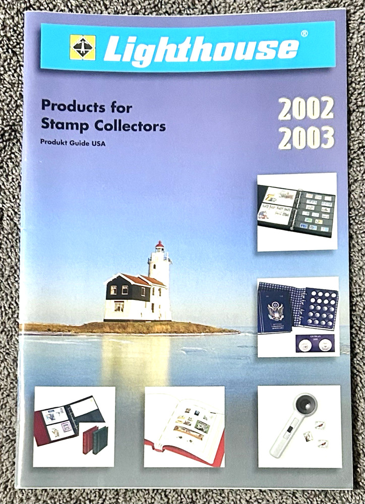 VINTAGE LIGHTHOUSE STAMP ALBUMS 2002 / 2003 CATALOG - 44 PAGES