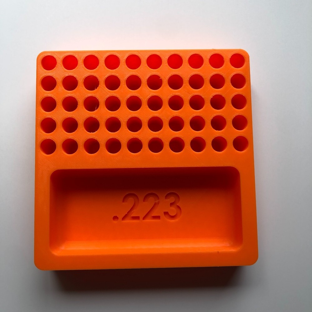 3D Printed .223 Reloading Tray 50 spots