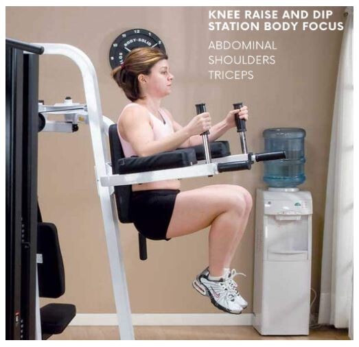 Body-Solid VKR30 Vertical Knee Raise and Dip Station Attachment