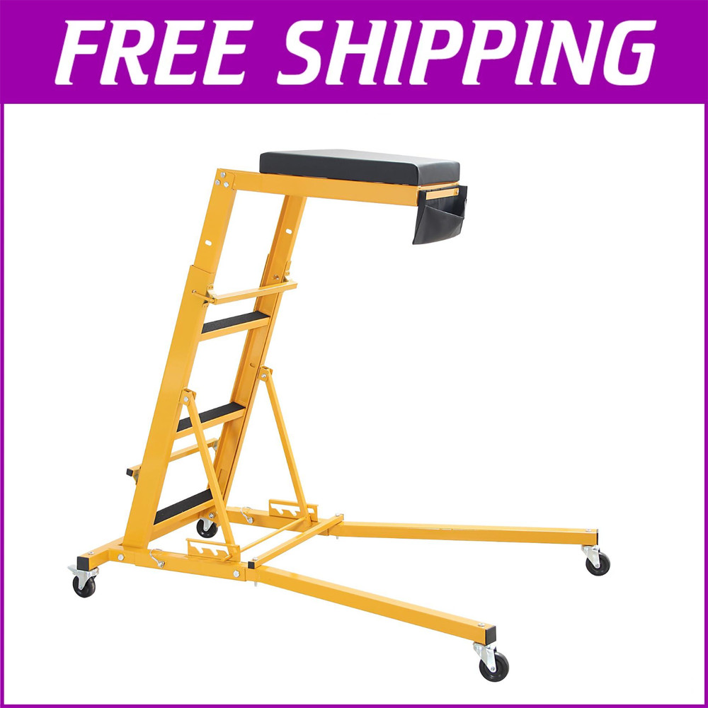 🔝Foldable Top Automotive Creeper Engine Creeper 48-66" Adjustable for Auto Repa