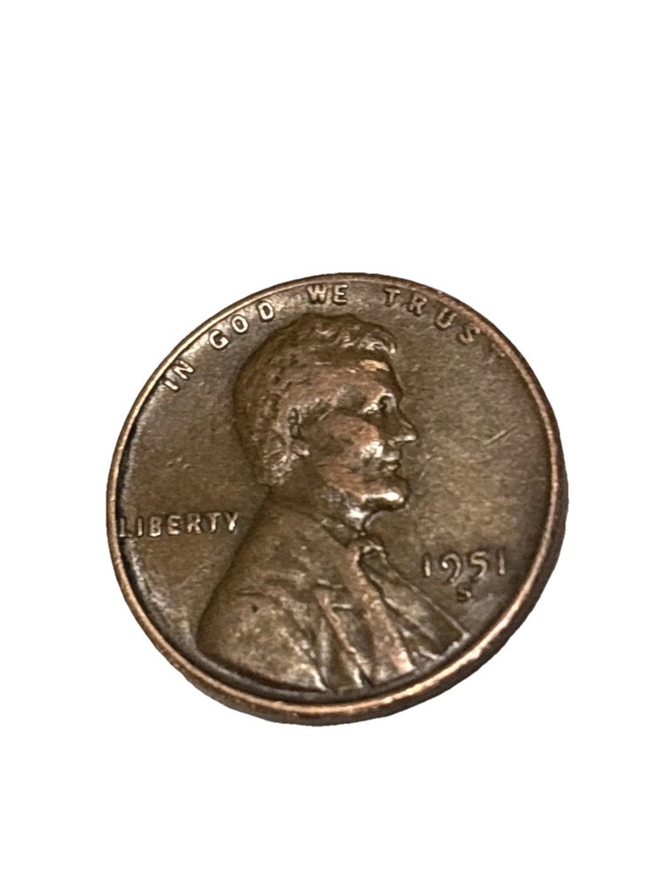 1951 S Lincoln Wheat Cent Circulated
