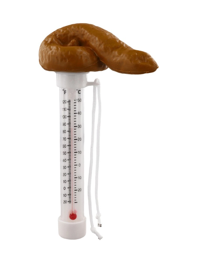 Pool Water Temperature Thermometer Floating Poop Design Easy Read Display