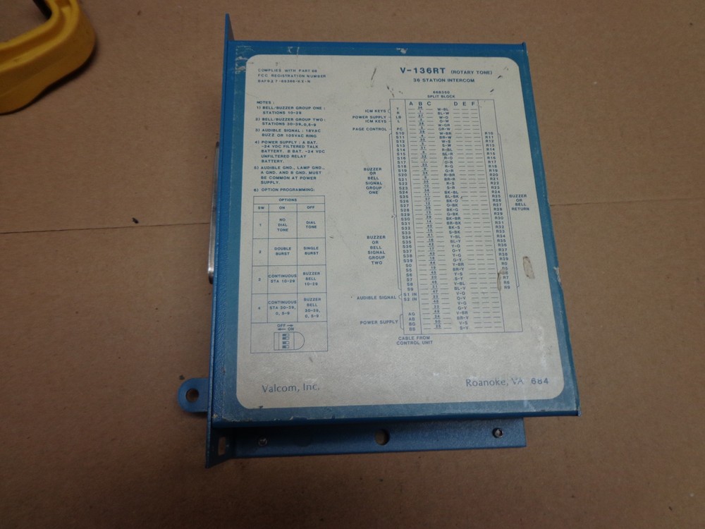 Valcom Rotary/Tone Intercom V-136RT