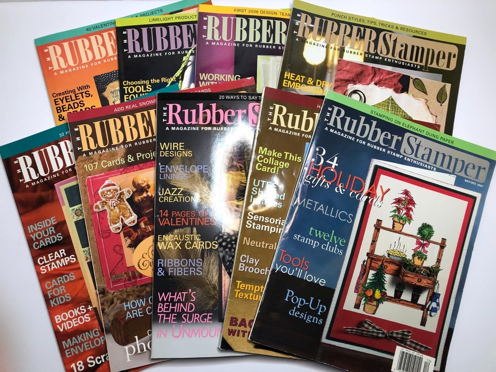THE RUBBER STAMPER Magazine 2006 & 2007 - 9 Issues
