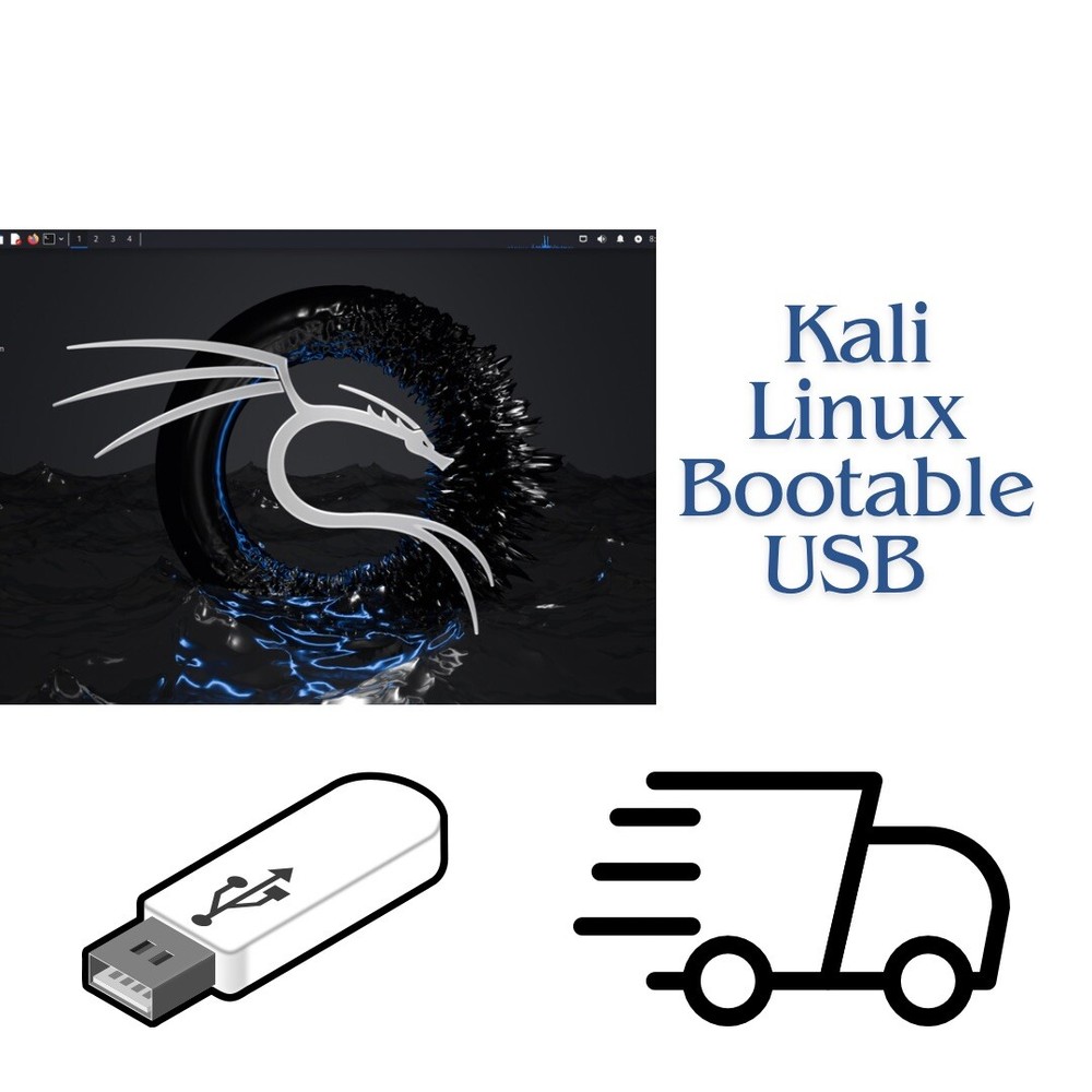Kali Linux 2025.3 64Bit Bootable Live USB Installer Flash Drive
