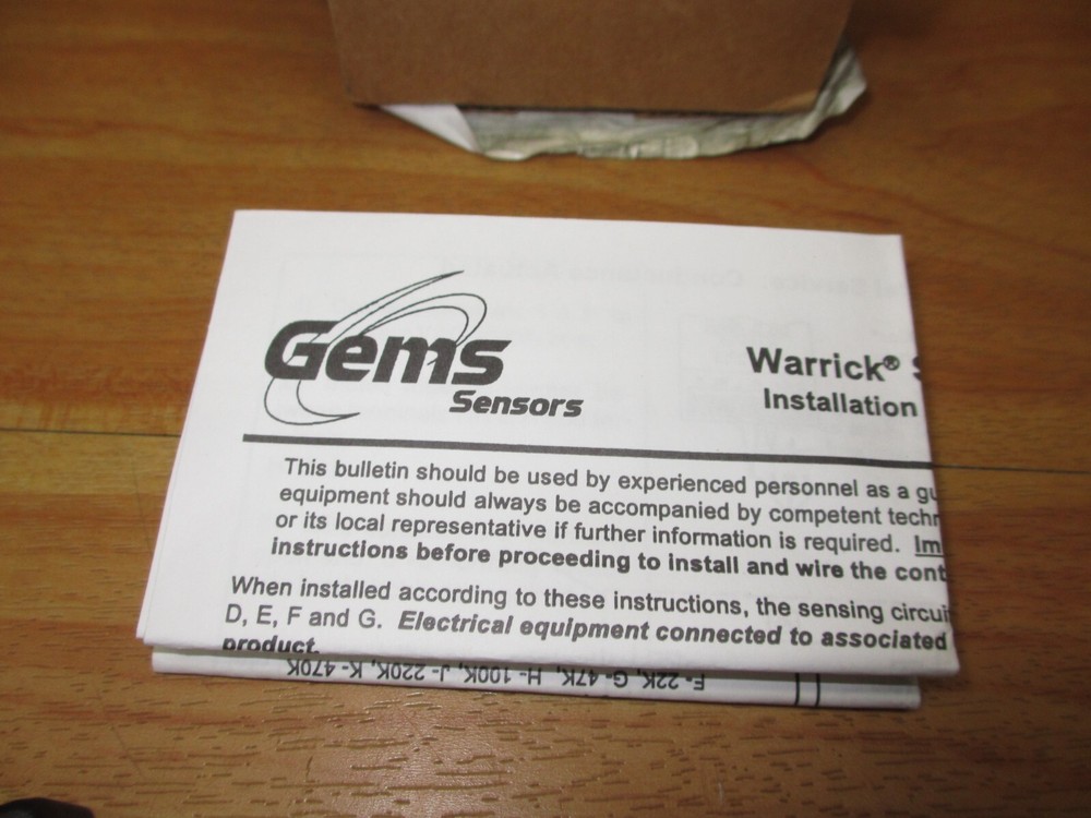 Warrick Gems 17HB1X0 *NEW* Liquid Level Controller Relay Intrinsically Safe