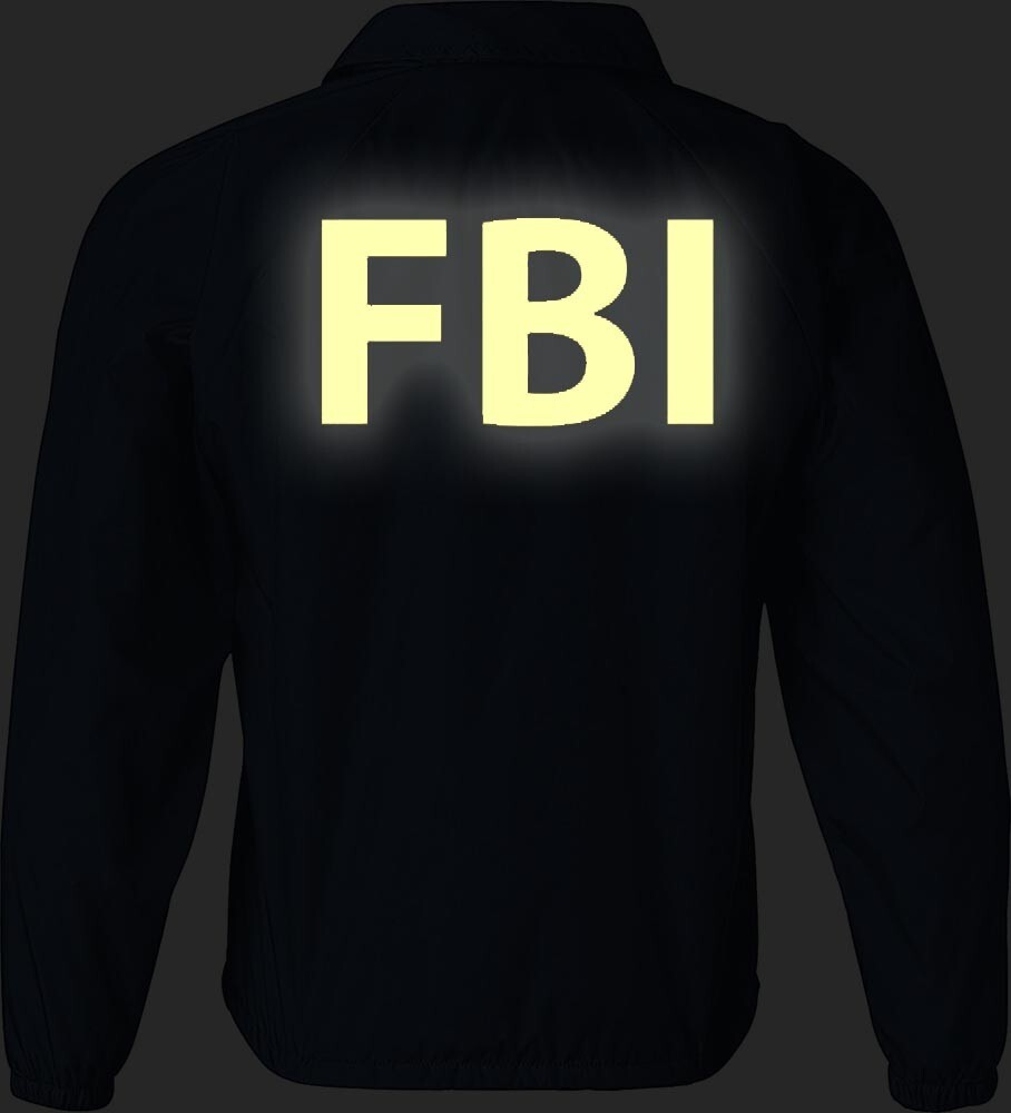 FBI jacket with Reflective Decorations, Burt Macklin Costume.