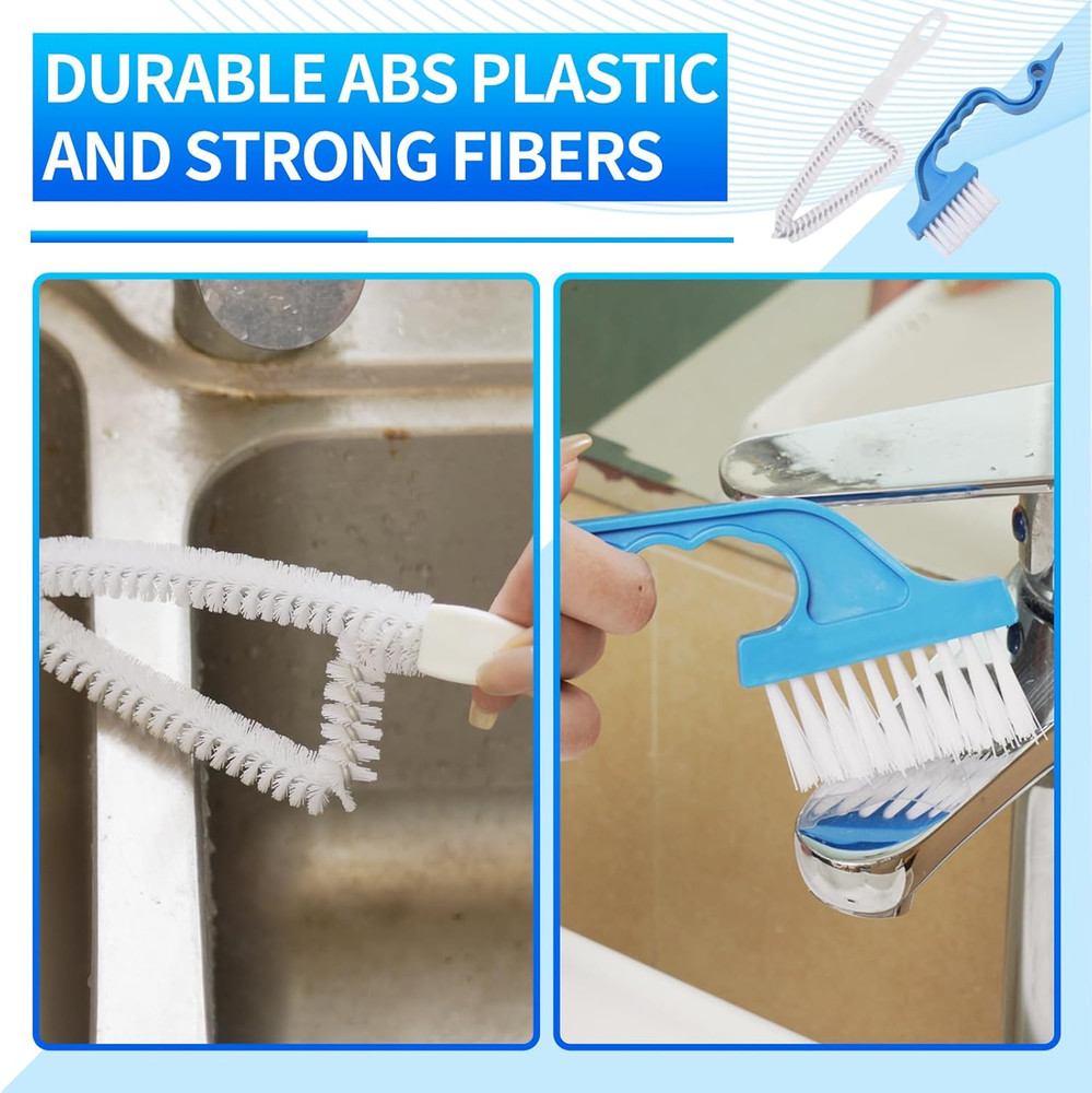 Window Track Cleaner Tool Set, 13 Pcs Magic Window Sill Cleaning Tools Kit with