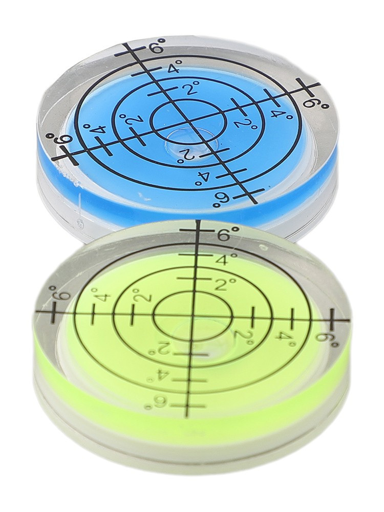 2Pcs 32mm Bubble Level for Adjusting Office Machines and Computer Monitors