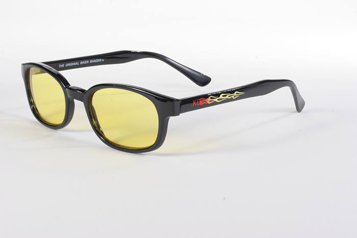 ORIGINAL FLAME KD’S BIKER SUNGLASSES FREE SOFT CASE FLAME FRAME ASSORTED LENS
