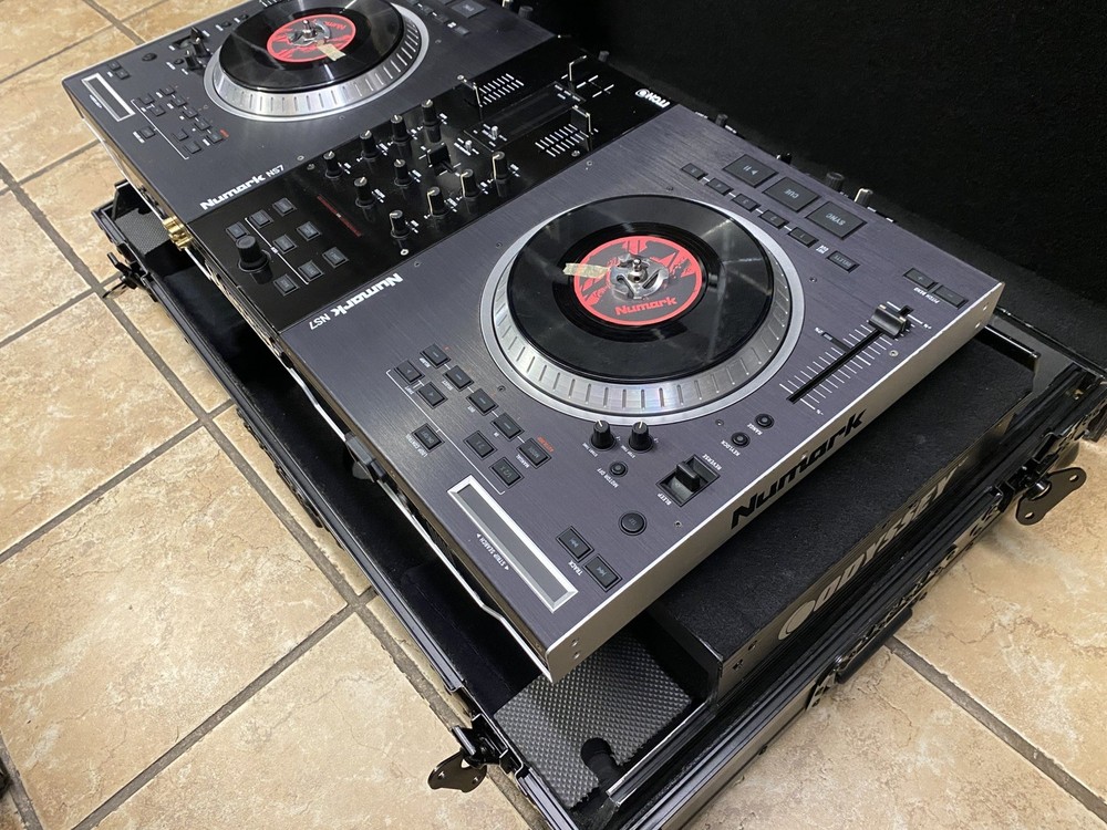 Numark NS7 DJ Controller + NSFX Effects Controller & Case W/ Cords | Big Bundle