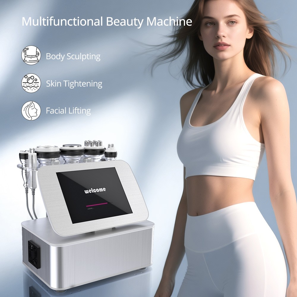 Multi-Function 6 in 1 Beauty Machine for Define Contours & Lift Sagging Skin
