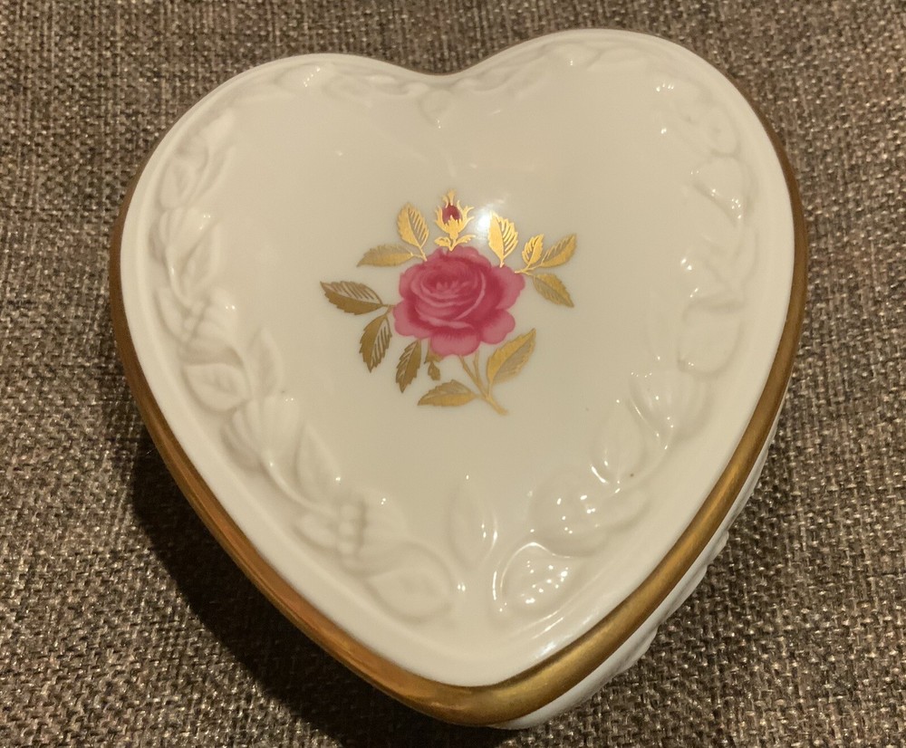 lenox heart trinket box