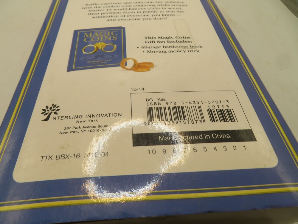 Mesmerizing Coin Conjuring Magic Coins Kit never opened