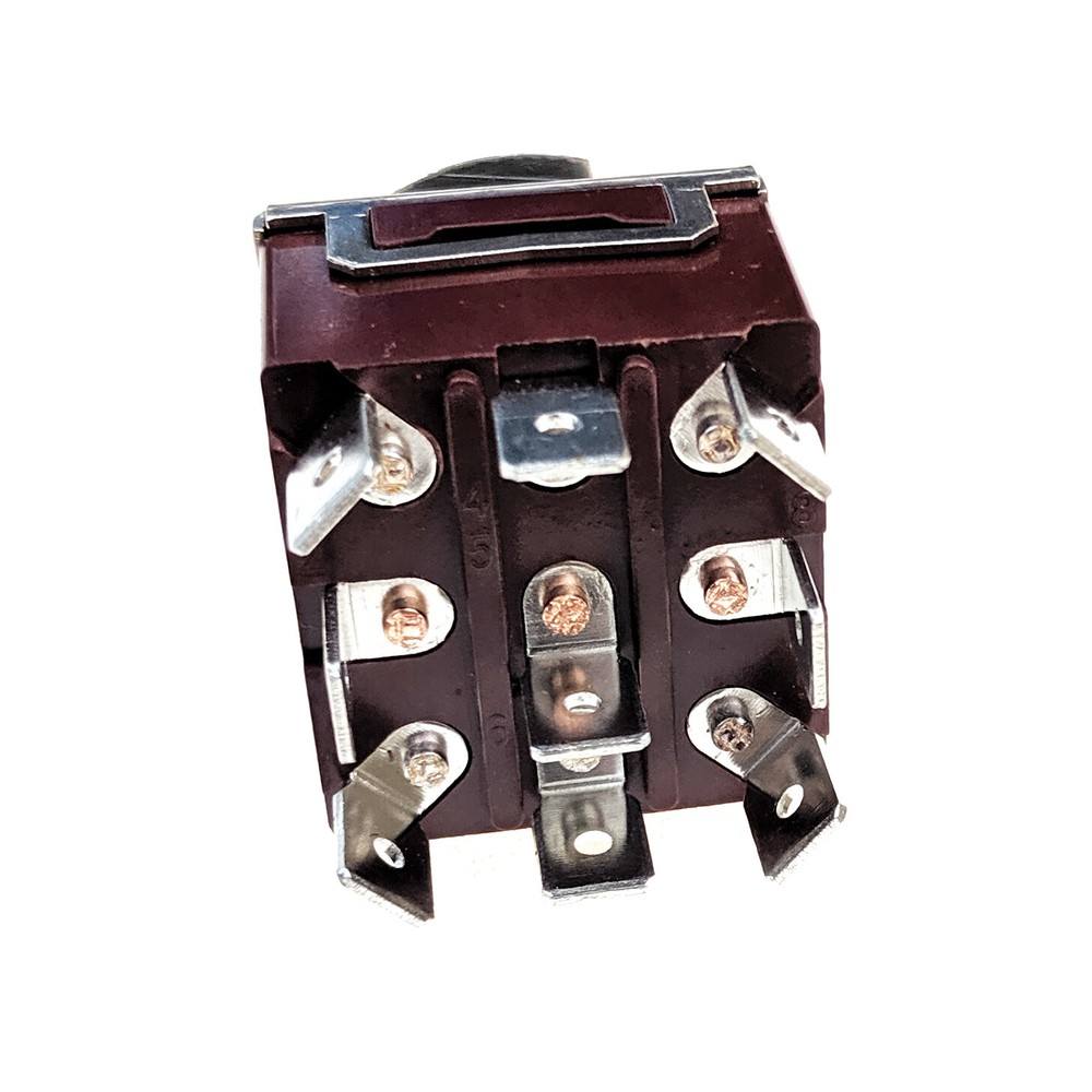 IndusTec 20A Toggle - Switch TPDT 2 Pos Maintained 9 pin Quick Plug Latching 12V