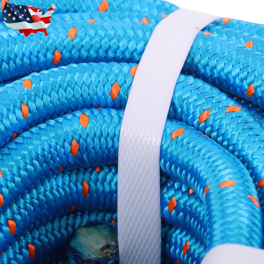 Arborist Bull Pulling Rigging Line 0.55" ×125' Double Braid Nylon Polyester Rope