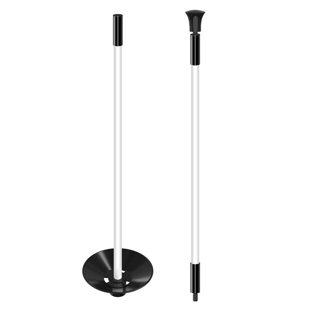 3ft Golf Flagstick - Portable Two-Section Design - Ball Retrieval Base - Perf...