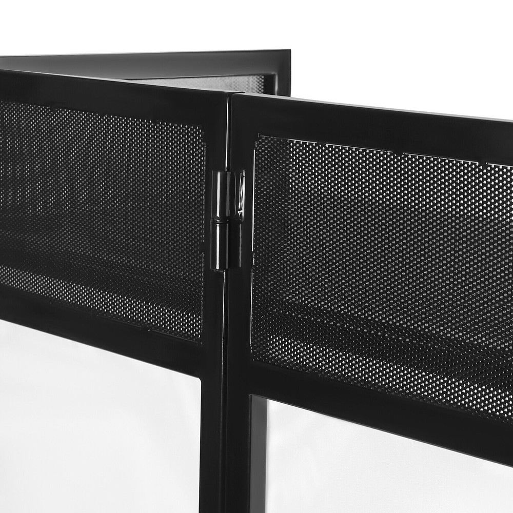 DJ Event Booth Facade with LED Lights, Portable Table & Adjustable Scrims