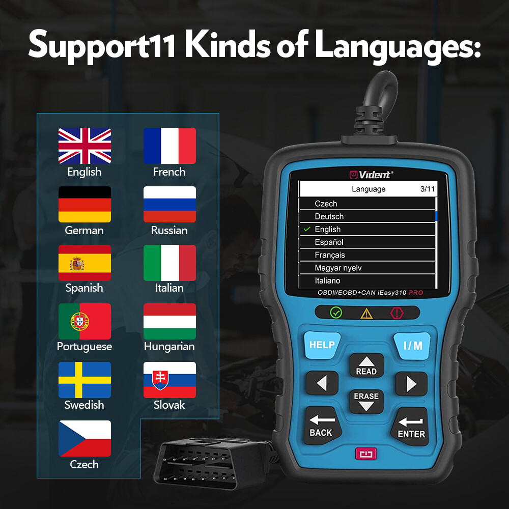 Vident 310Pro Auto OBD2 Diagnostic Scanner Fault Code Reader Engine Scan Tool
