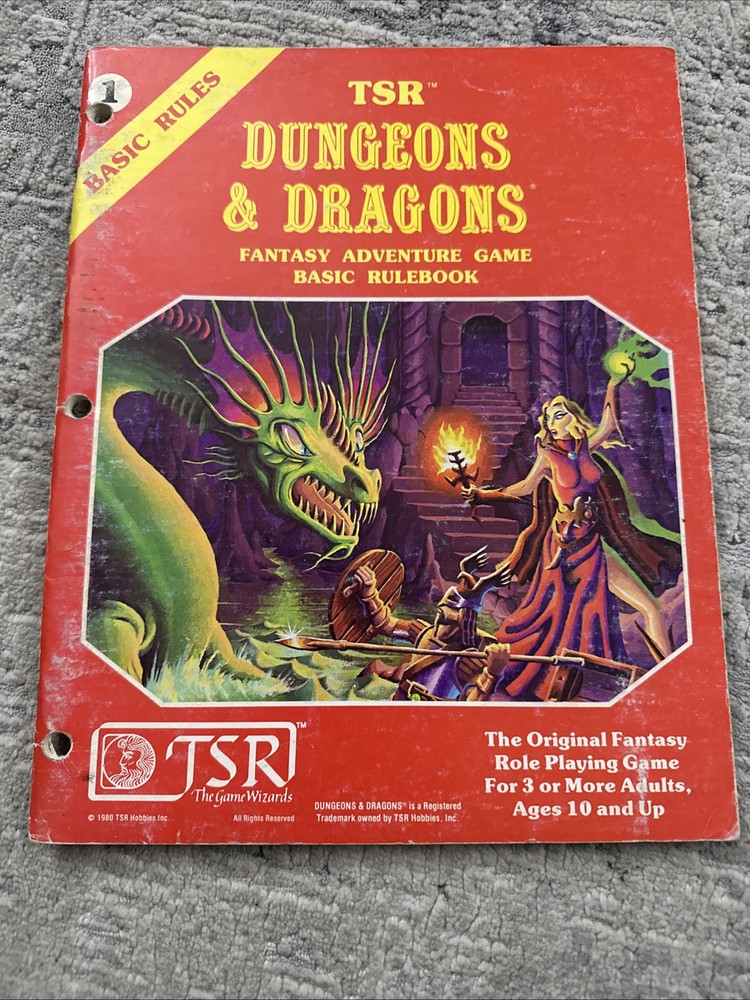 Dungeons & Dragons Basic Rulebook TSR 2014 1st Printing 1981