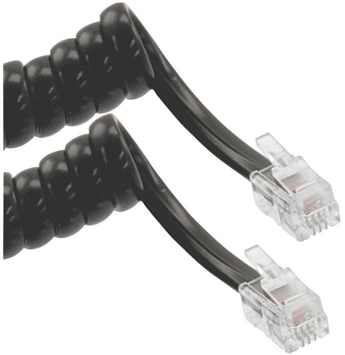 TUK - RJ10 Black Handset Cable