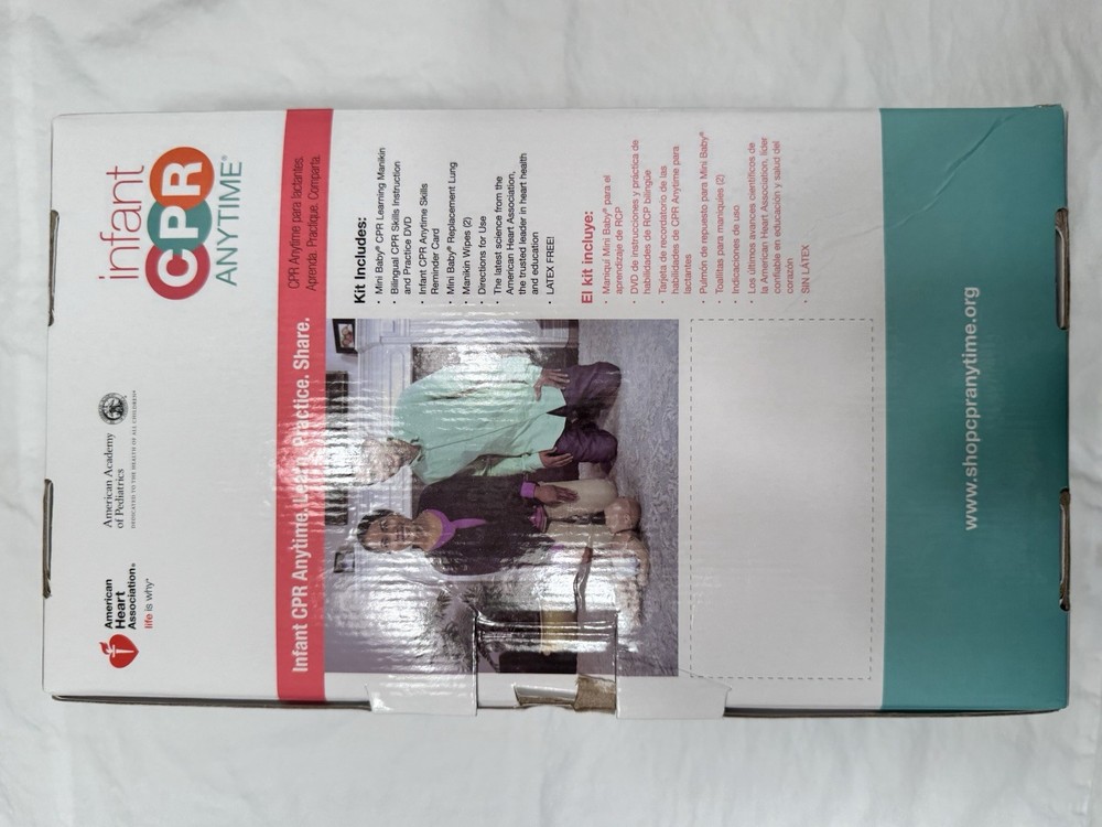 Infant CPR ANYTIME Learn Practice Share by New in Open package