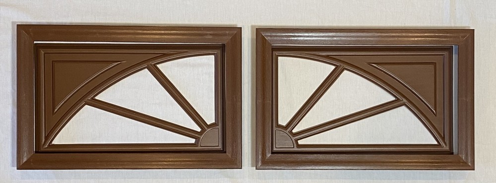 Walnut Amarr Garage Door Window Kit Short Panel Frame Insert Grill Glass Options