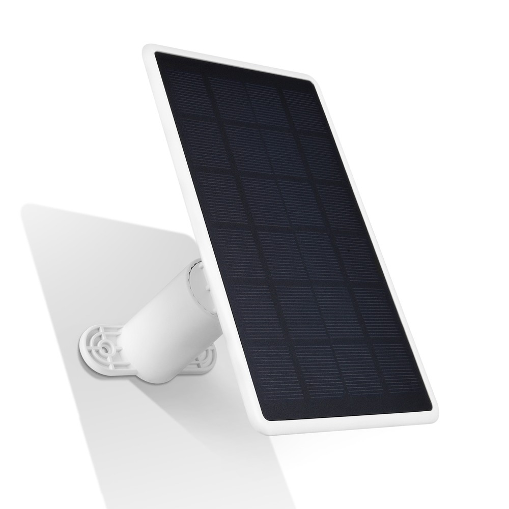 Wasserstein Solar Panel for SimpliSafe Wireless Outdoor Camera (White, 1 Pack)