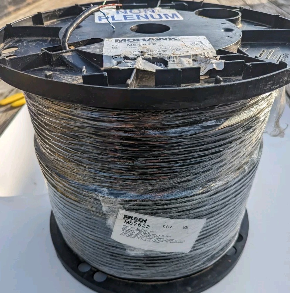MOHAWK M57622 4PR 24AWG NON-PLENUM 1000FT Extra 128FT Roll Will be Added!!