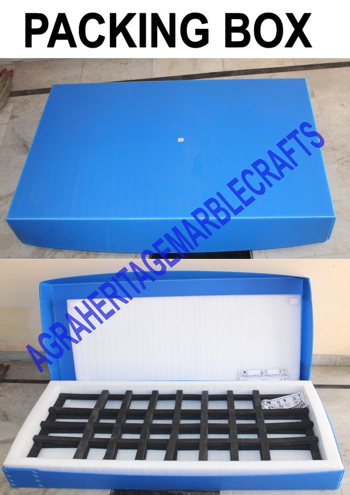 24" Marble Round Coffee Table Console Table Top Lapis Lazuli Inlay Work