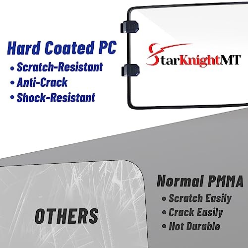 Scratch-Resistant Defender Windshield - UV-proof Full Front Without Flip Vent