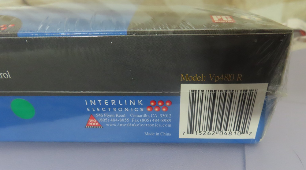 New Interlink Electronics VP4810 RemotePoint RF Control, NIB