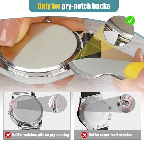 Watch Battery Replacement Tool Kit – Adjustable Case Opener, Watch Band Strap