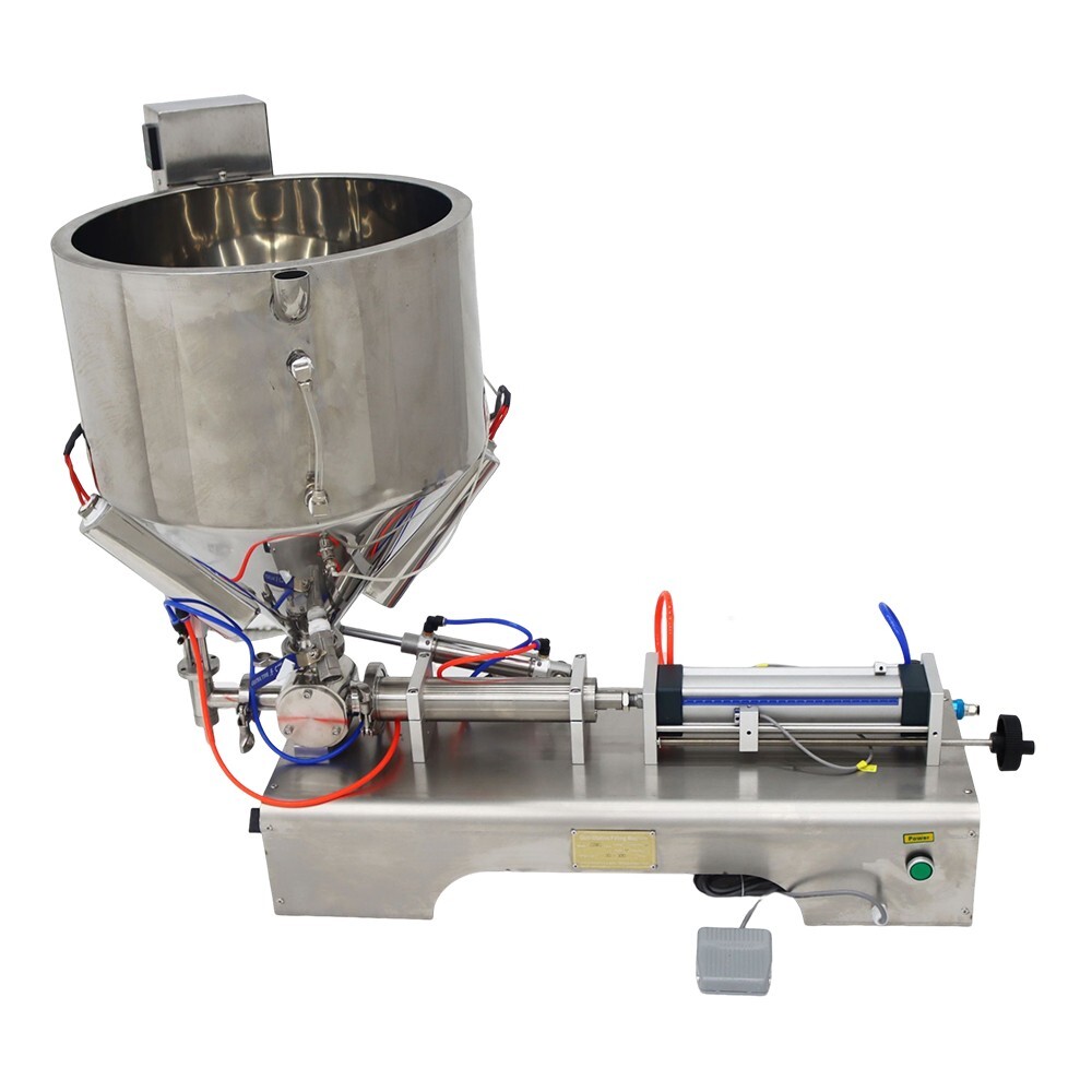 110V Single Nozzle Paste Liquid Dual Purpose Heating Filling Machine 50-500ml