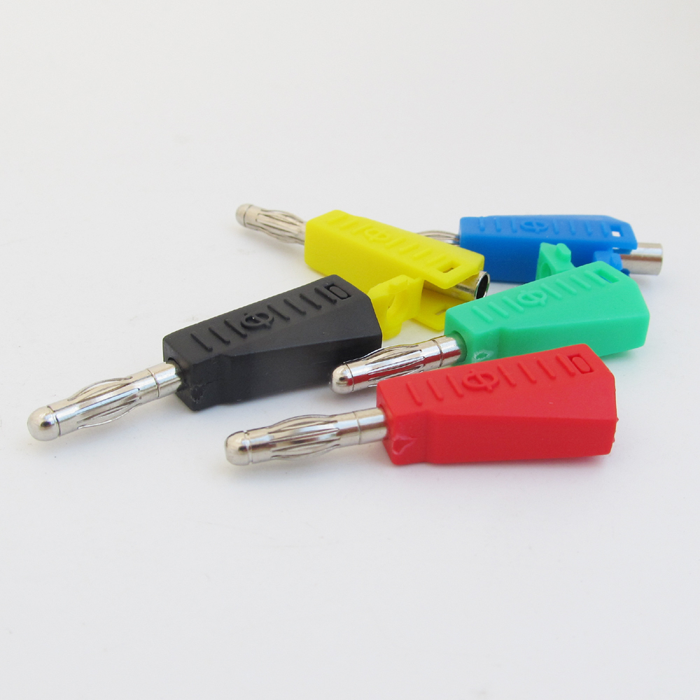5sets 5Colors Stackable Brass 4mm Banana Plug Lantern Speaker Cable Connector