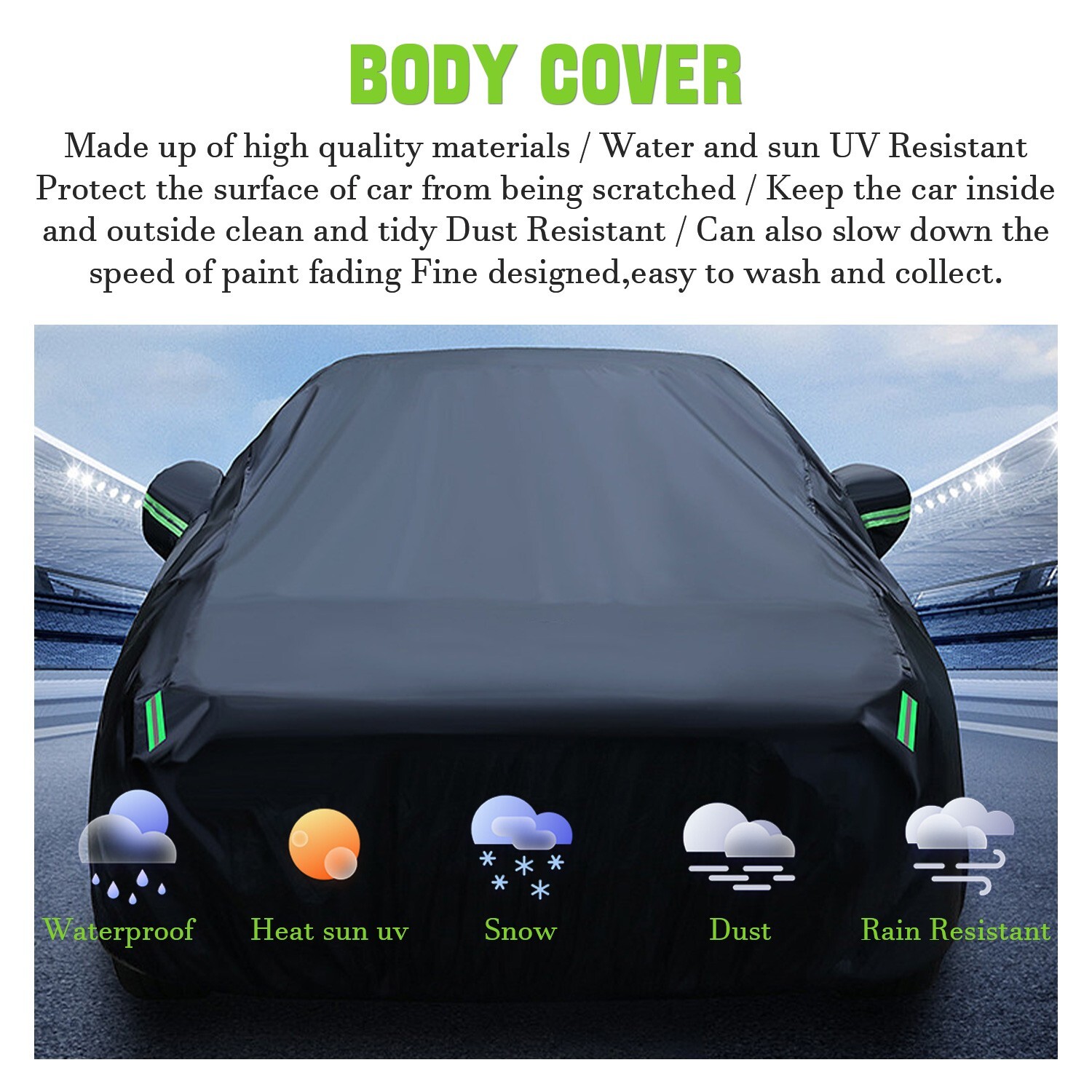 For Hyundai Car Full Cover for UV Snow Dust Rain Resistant Protection Outdoor