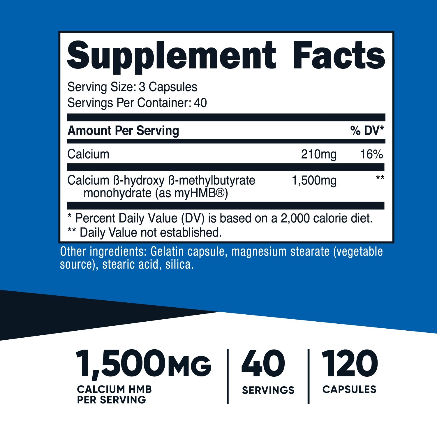 Nutricost Performance myHMB Supplement (1500mg) 120 Capsules