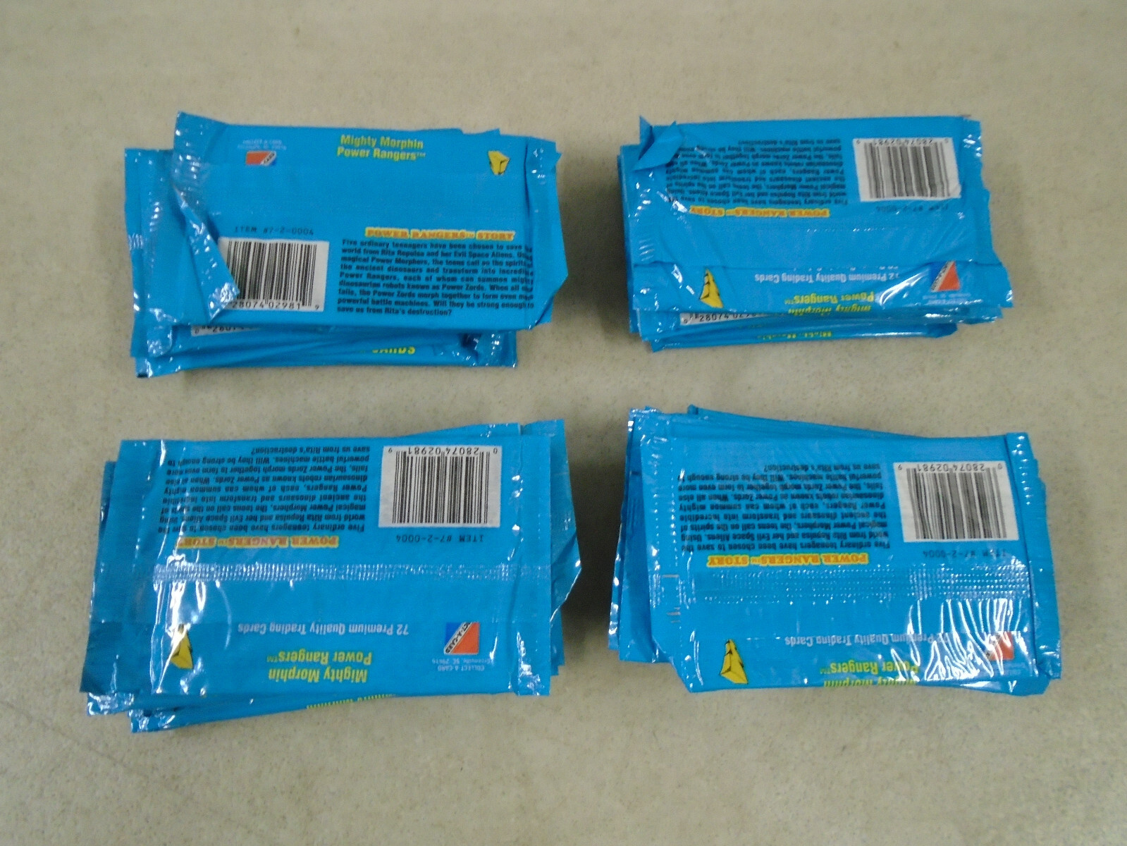 LOT 36 SEALED 1995 MIGHTY MORPHIN POWER RANGERS SERIES 2 TRADING CARD PACKS