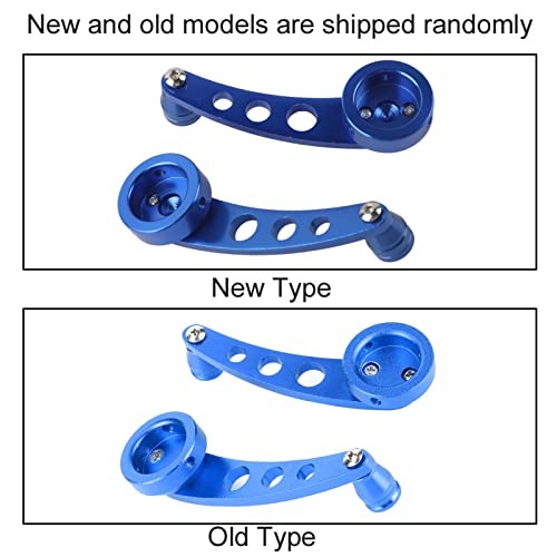 2Pcs Window Crank, Alloy Window Handle Riser Winder Crank Handle Fit for Blue