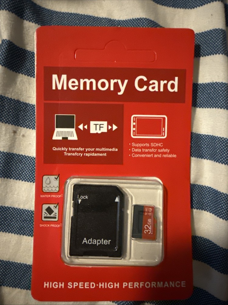 32GB SDHC Memory Card with Adapter High Speed