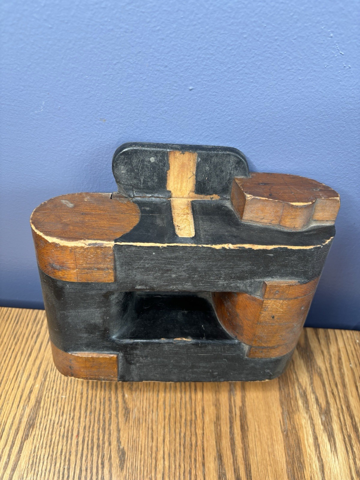 Vintage Industrial Bethlehem Steel Wood Sand Forms For Tool Parts Form Art Mold