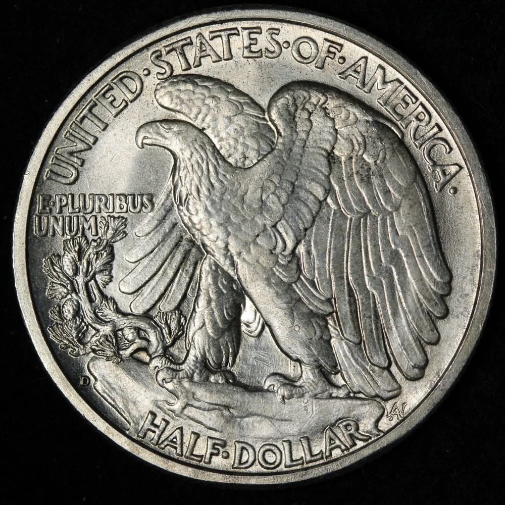 1942-D Walking Liberty Silver Half Dollar BU *UNCIRCULATED* MS E366 GJMM
