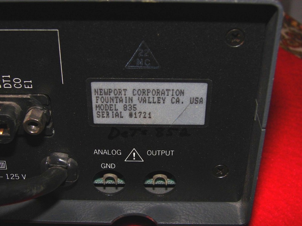 Newport Optical Power Meter: Model 835