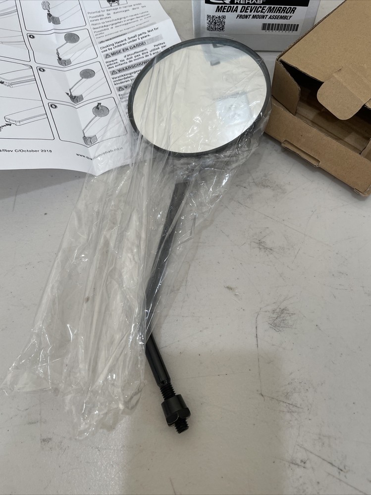Quantum Rehab Media Device Mirror Front Mount Assembly