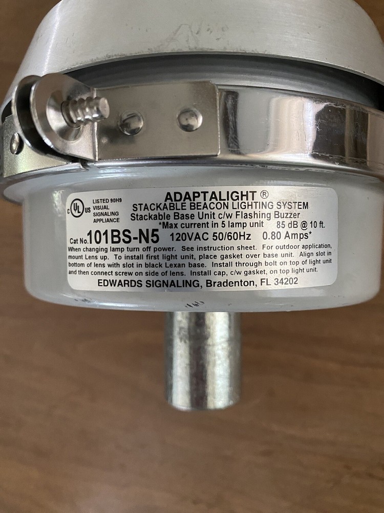 EDWARDS ADAPTALIGHT 101BS-N5 STACKABLE BASE UNIT W/ STEADY-ON HALOGEN LIGHT UNIT